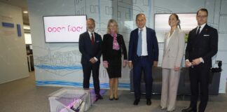 I Reali di Svezia in visita a Open Fiber