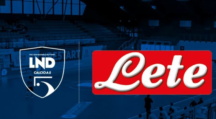 Calcio a 5, Acqua Lete partner ufficiale stagione 2021-2022