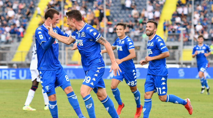 L’Empoli passa all’Arechi, 4-2 alla Salernitana