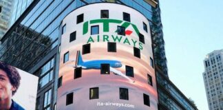 Da Nasdaq e Helbiz il benvenuto a Ita Airways per primo volo a New York