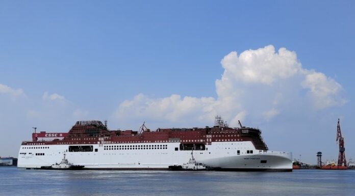 Varata la Moby Fantasy, il traghetto più grande e green del mondo