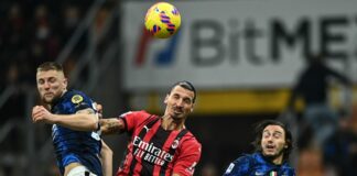 Calhanoglu su rigore e autogol De Vrij, Milan-Inter 1-1