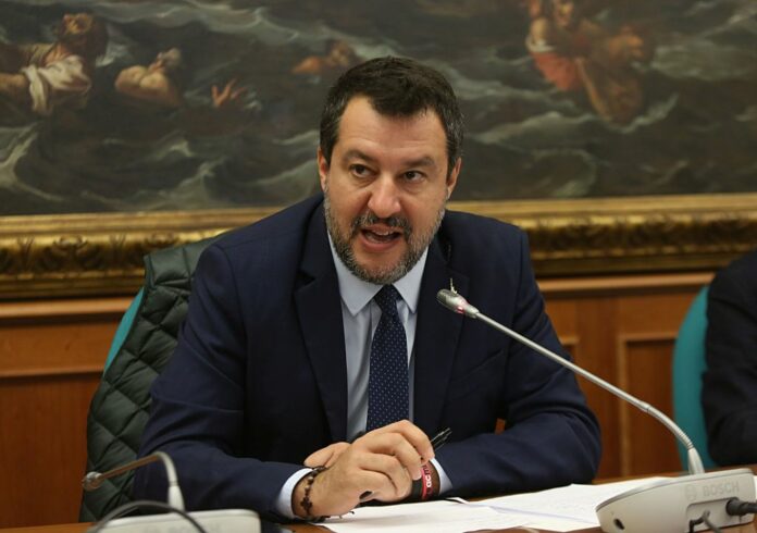 CONFERENZA STAMPA DI SALVINI SULLE PROPOSTE DELLA LEGA PER LA MANOVRA
