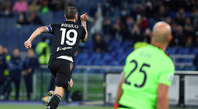 Doppietta su rigore di Bonucci, Lazio-Juventus 0-2