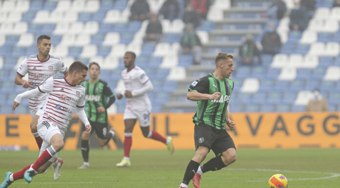 Gol ed emozioni nel lunch match, Sassuolo-Cagliari 2-2
