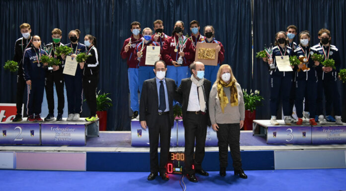 Tricolori Under 23, Fiamme Oro vincono titolo Spada a squadre miste