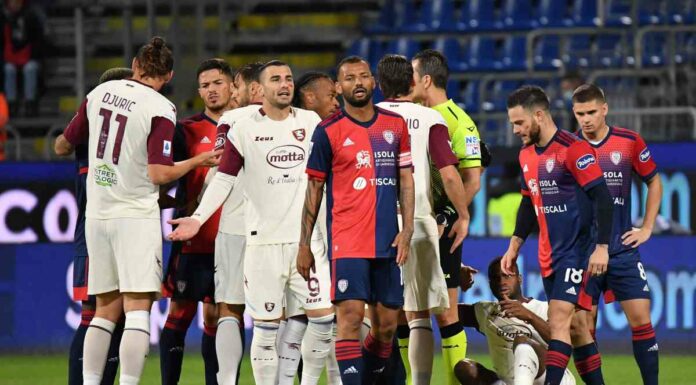 Finisce 1-1 la sfida salvezza fra Cagliari e Salernitana