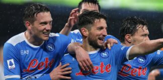 Napoli-Lazio 4-0, partenopei in vetta nel ricordo di Maradona