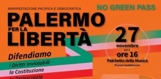 “Palermo per la libertà”, manifestazione pacifica contro il Green Pass