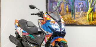 Al via asta charity per il Suzuki Burgman 400 personalizzato Van Orton
