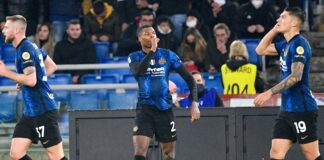 Tris dell’Inter all’Olimpico, la Roma cede davanti a Totti