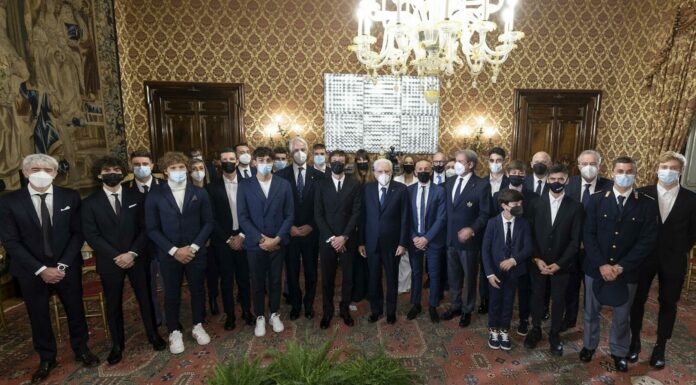 Mattarella riceve i vertici FMI con Valentino Rossi e Cairoli