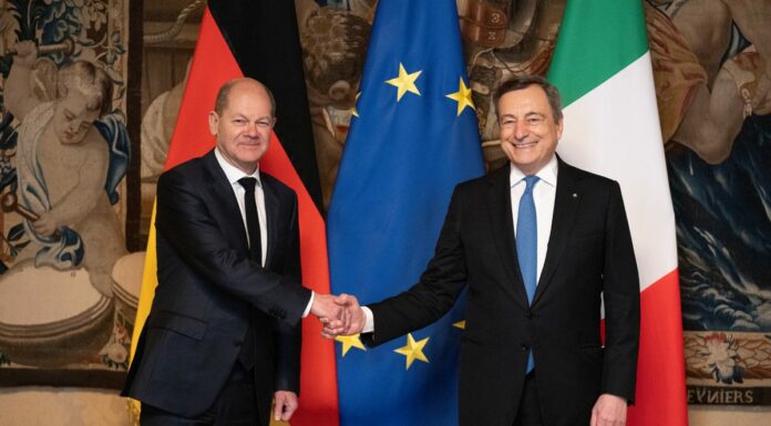 Draghi incontra Scholz “Accelerare l’integrazione europea”