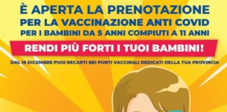 Vaccino, al via in Sicilia la prenotazione per la fascia 5-11 anni