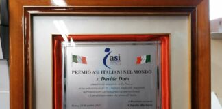 Davide Dato vince “Premio Italiani nel Mondo” dell’Asi