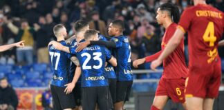 Tris dell’Inter all’Olimpico, la Roma cede davanti a Totti