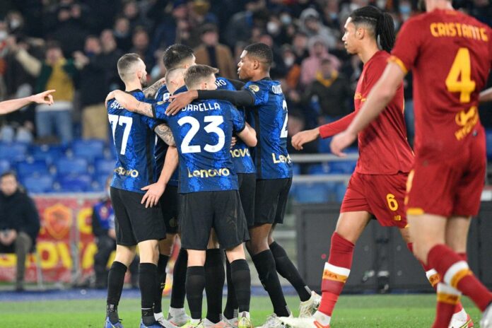 italian soccer Serie A match AS Roma vs Inter - FC Internazionale
