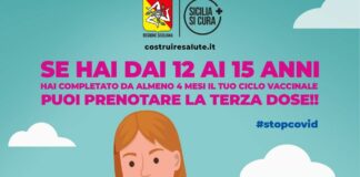 Vaccino, in Sicilia al via campagna “booster” per 12-15enni