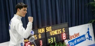 Oro Kovacs nella spada maschile a Udine, Mencarelli quinto