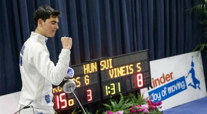 Oro Kovacs nella spada maschile a Udine, Mencarelli quinto