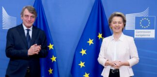 Von der Leyen “Sassoli lottava per la giustizia e la solidarietà”