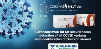 Covid, il kit CoronaMeltVAR di Menarini rileva la variante Omicron