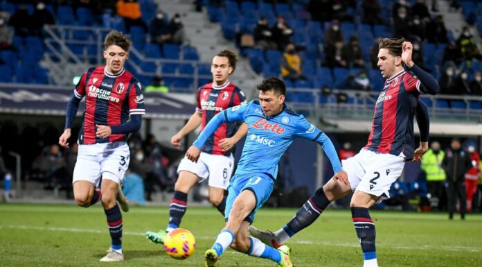 Bologna-Napoli 0-2, decide una doppietta di Lozano