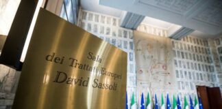 Farnesina, la Sala dei Trattati Europei intitolata a Sassoli