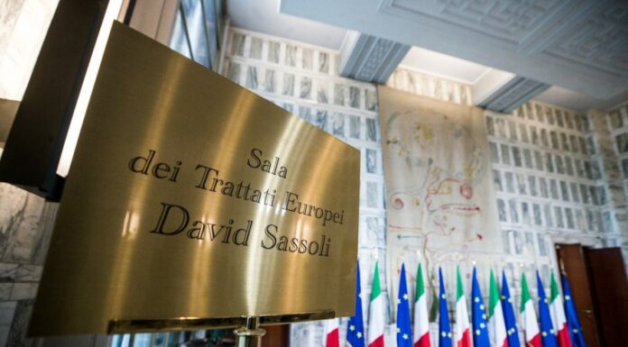 Farnesina, la Sala dei Trattati Europei intitolata a Sassoli