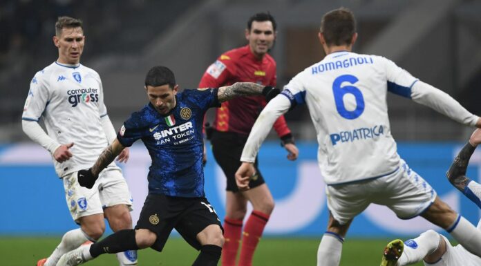 L’Inter ai quarti di Coppa Italia, battuto l’Empoli dopo 120′