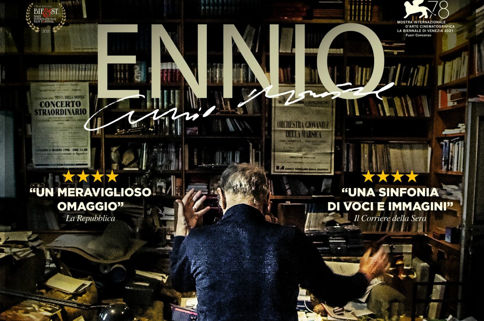 “Ennio”, arriva al cinema il film omaggio di Tornatore a Morricone