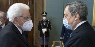 Draghi “La rielezione di Mattarella splendida notizia per il Paese”