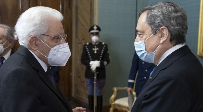 Draghi “La rielezione di Mattarella splendida notizia per il Paese”