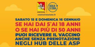 Vaccino, in Sicilia nel weekend “porte aperte” per 5-18 anni e over 50