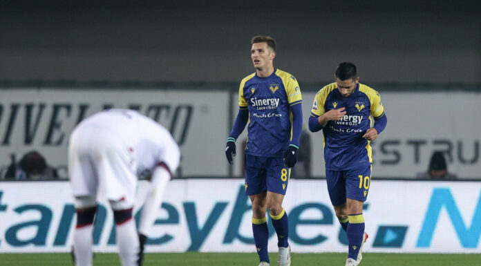 Caprari e Kalinic replicano a Orsolini, Verona-Bologna 2-1