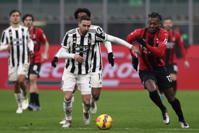 italian soccer Serie A match AC Milan vs Juventus FC