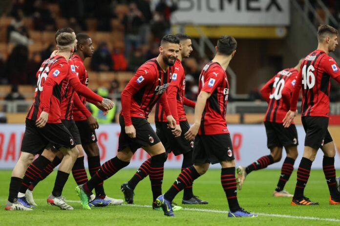 italian soccer Serie A match AC Milan vs AS Roma