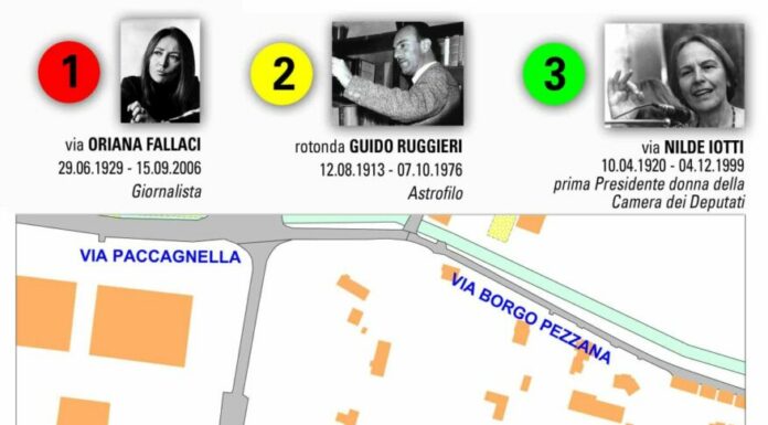 Intitolate strade a Oriana Fallaci, Nilde Iotti e Guido Ruggieri