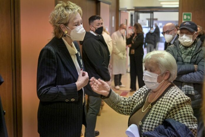 LETIZIA MORATTI IN VISITA AL CENTRO VACCINALE DEL PIO ALBERGO TRIVULZIO