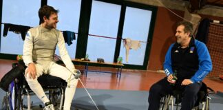 Azzurri olimpici e paralimpici del fioretto insieme a Sarnano