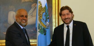 San Marino, l’ambasciatore dell’Oman incontra Pedini Amati