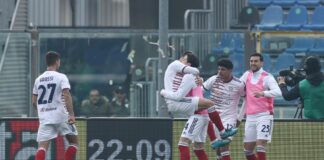 Colpo esterno del Cagliari, 2-1 in casa dell’Atalanta