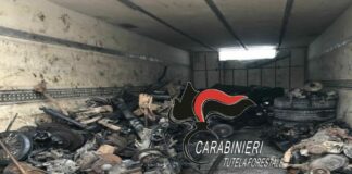 Maxi sequestro rifiuti stoccati in container, una denuncia nel Napoletano