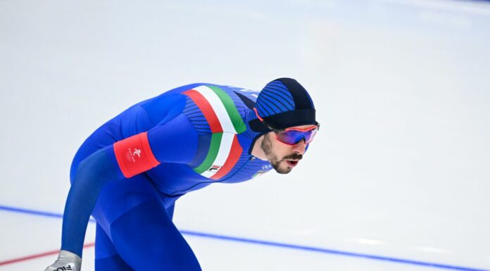 Ghiotto bronzo nei 10.000 di pattinaggio velocità