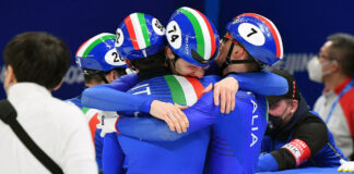 Bronzo della staffetta maschile di short track nei 5000 metri