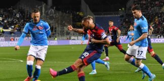 Il Napoli pareggia a Cagliari e fallisce il sorpasso in vetta