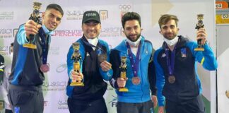 Gli azzurri del fioretto terzi in Coppa del Mondo in Egitto