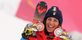Brignone bronzo nella combinata, Italia a 16 medaglie
