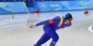 Ghiotto bronzo nei 10.000 di pattinaggio velocità