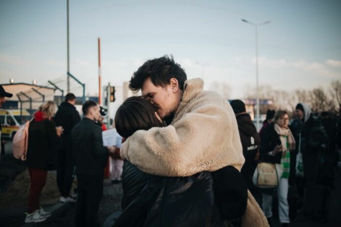 CAMPO PER RIFUGIATI UCRAINI IN MOLDAVIA. GUERRA IN UCRAINA PROFUGHI RIFUGIO